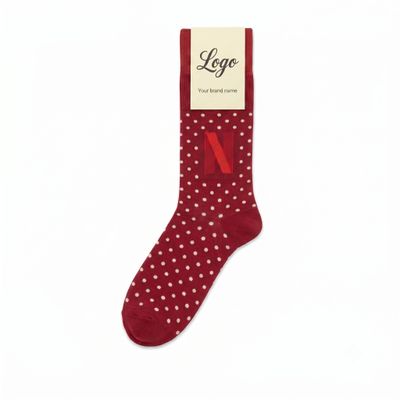 Custom Polka Dot Crew Socks - Detail A